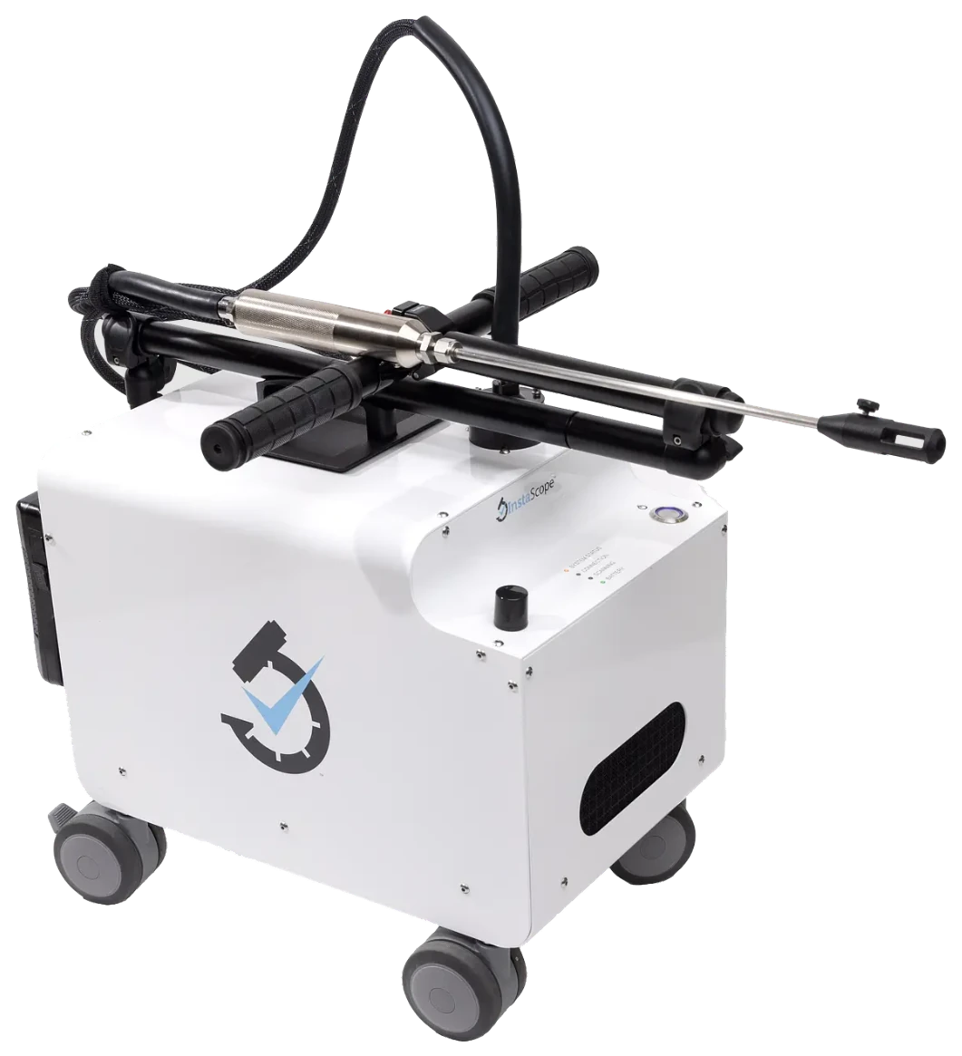 InstaScope real-time mold detection unit with its sampling wand
